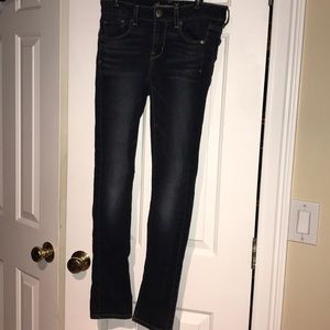 American Eagle dark skinny jeans